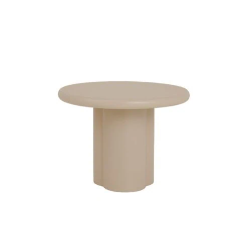 Melzo Bijzettafel rond beige 60cm