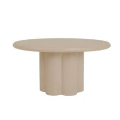Melzo Eettafel rond beige 130cm