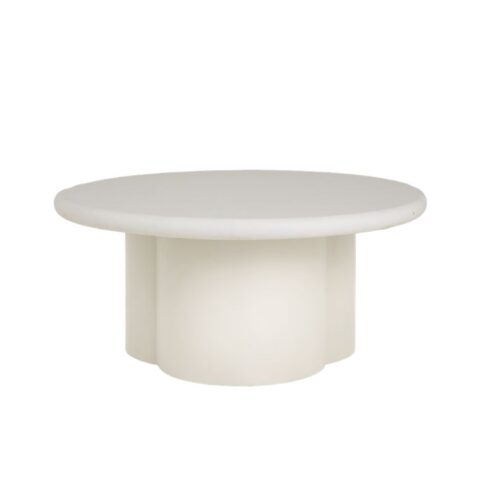 Melzo Salontafel rond wit 90cm