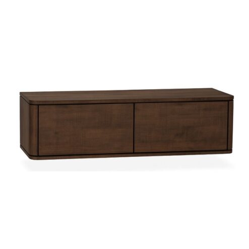 Nuvoro Zwevend Tv meubel 2-deurs Dark Mango 124cm