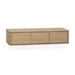 Nuvoro Zwevend Tv meubel 3-deurs Blond oak 180cm