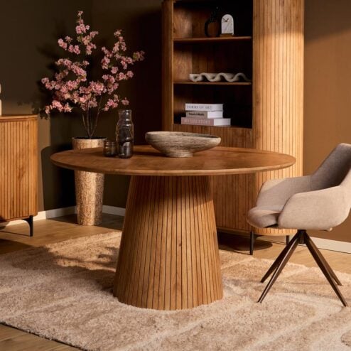 Livia Eettafel Rond Naturel 150cm