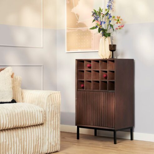 Wijnkast Martin Walnoot 55cm