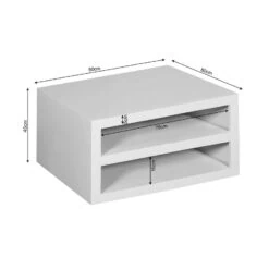 Salontafel Dortmund Bruin 80cm