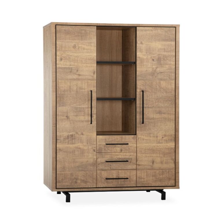 Thornbay Vakkenkast 2 deuren Hout 135cm