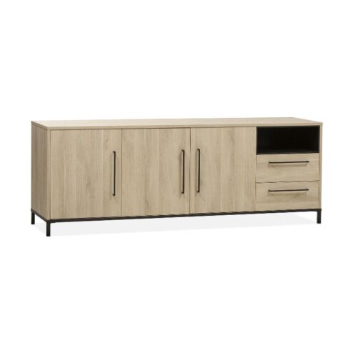 Tresso Dressoir 3 deuren Lichthout 220cm
