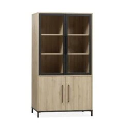 Tresso Vitrinekast 2 deuren Lichthout 112cm