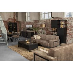 Valente Dressoir 3-deurs Zwart 220cm