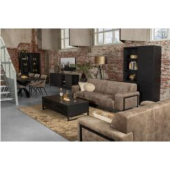 Valente Salontafel 2 lades Zwart 135cm