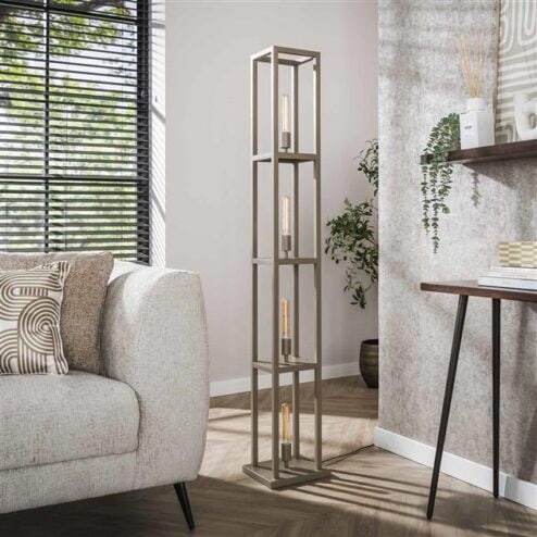 Debby 4-lichts Vloerlamp Beige