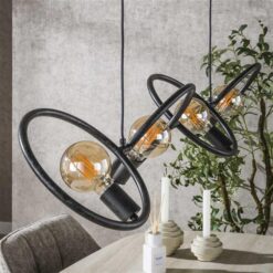 Finn 4-lichts Hanglamp Artic zwart