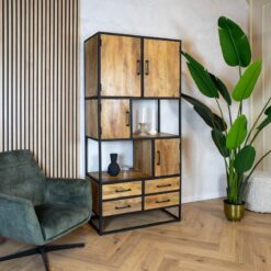 Morada Vakkenkast naturel Mangohout 90cm