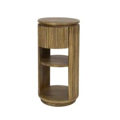 Namra Nachtkastje XS rond Mangohout Ø30cm