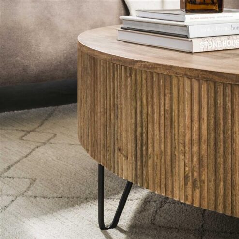 Namra Salontafel rond Mangohout Ø120cm