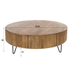 Namra Salontafel rond Mangohout Ø120cm