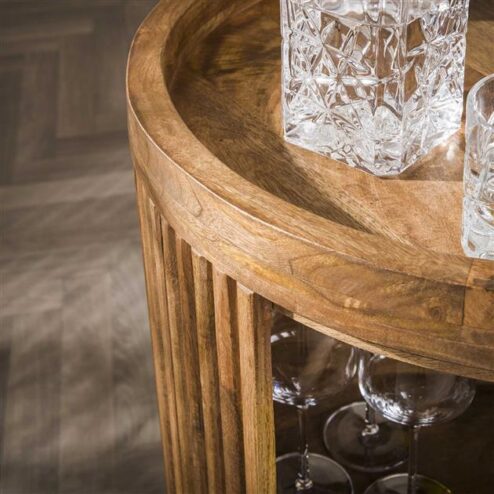 Namra Wijntrolley Mangohout Ø55cm