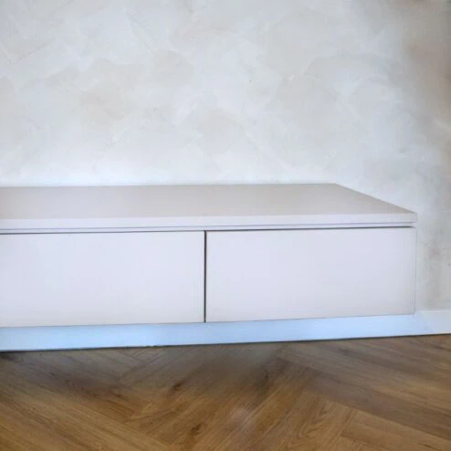 Halmsford Zwevend Tv meubel laag Ivory - Zelf samenstellen