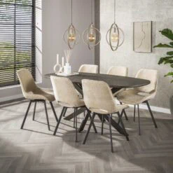 Bellamy 3-lichts Hanglamp Beige