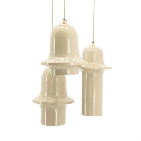Bellure 3-lichts getrapte Hanglamp Beige