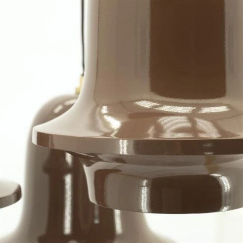 Bellure 3-lichts getrapte Hanglamp Bruin