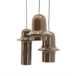 Bellure 3-lichts getrapte Hanglamp Bruin