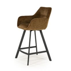 Bliss Barstoel met armleuning Mosterd