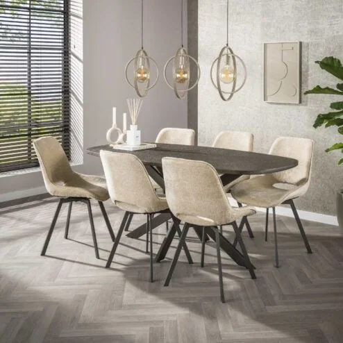 Colin Eetkamerstoel draaibaar Jaroq zand