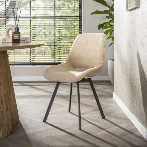 Colin Eetkamerstoel draaibaar Jaroq zand