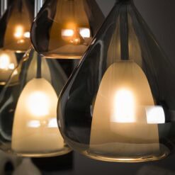 Corrado 5-lichts Hanglamp Meerkleurig