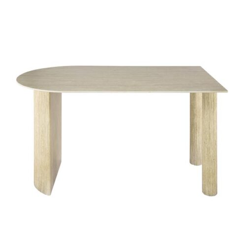 Corrado Eettafel ovaal Keramiek travertine 140cm
