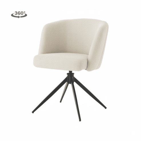 Cuvio Eetkamerstoel Gebroken wit