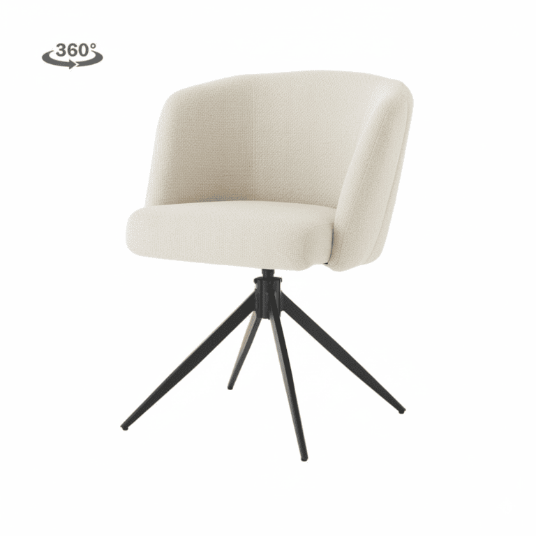 Cuvio Eetkamerstoel Gebroken wit