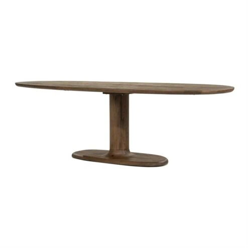 Eettafel Coco ovaal Lichtbruin mangohout 240cm