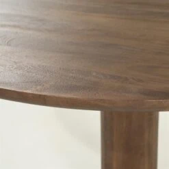 Eettafel Coco rond Lichtbruin mangohout 130cm