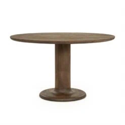 Eettafel Coco rond Lichtbruin mangohout 130cm