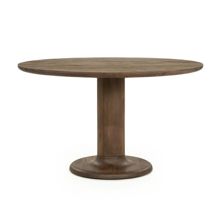 Eettafel Coco rond Lichtbruin mangohout 130cm