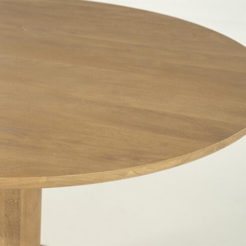 Eettafel Coco rond Naturel mangohout 130cm
