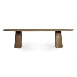 Eettafel Lune ovaal lichtbruin 300cm