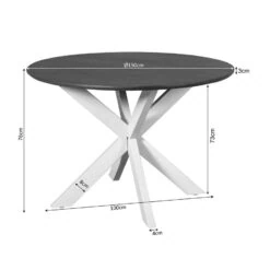Eettafel Martin rond Naturel 150cm