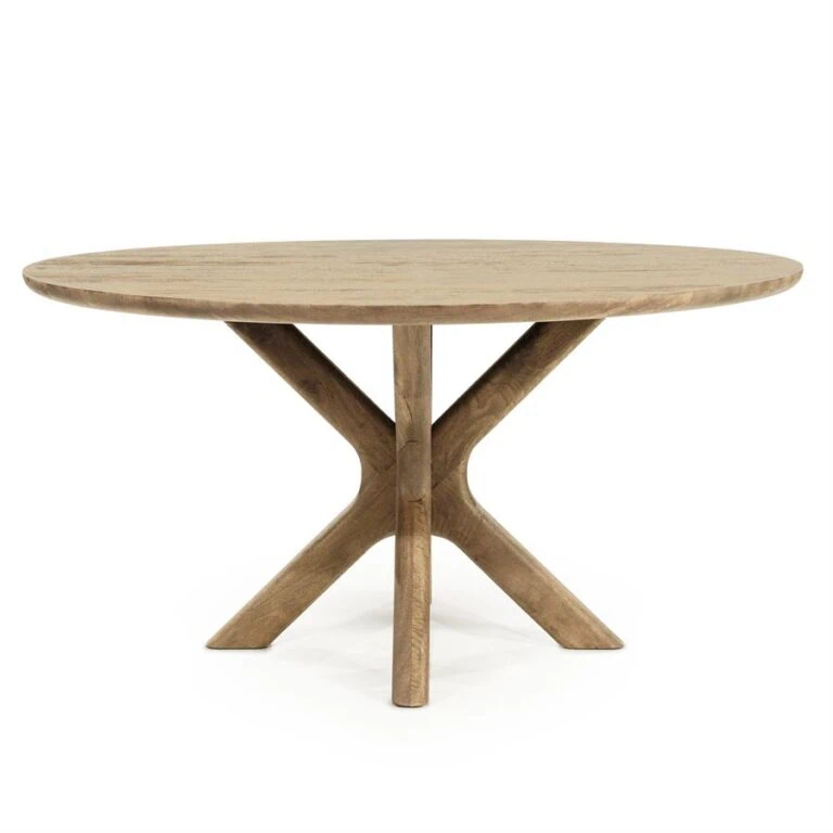 Eettafel Tycho rond Naturel mangohout 150cm