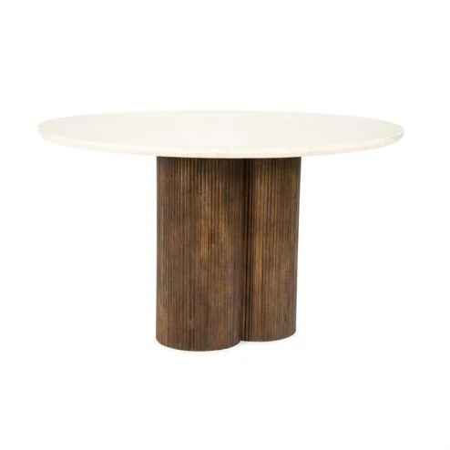 Eettafel Xanni rond Marmer 130cm