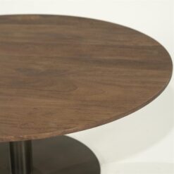 Esila Salontafel rond Bruin 80cm