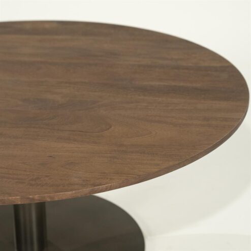 Esila Salontafel rond Bruin 80cm