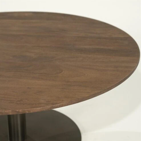 Esila Salontafel rond Bruin 80cm