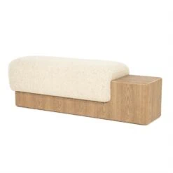 George Bankje Beige hout 133cm