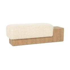 George Bankje Beige hout 133cm