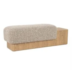 George Bankje Taupe hout 133cm