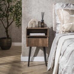 Giorgia Nachtkastje 1 lade Acaciahout 35cm