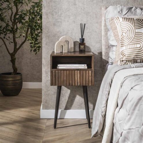 Giorgia Nachtkastje 1 lade Acaciahout 35cm