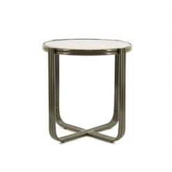 Groovy Bijzettafel rond Bruin 42cm